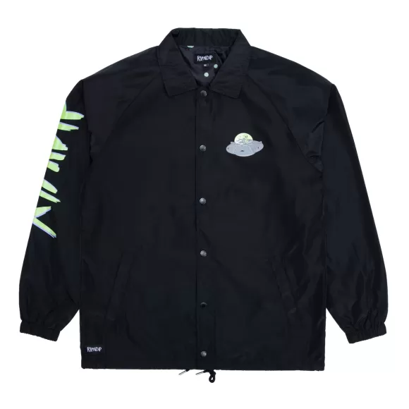 Ripndip Jackets | Abduction Coaches Jacket Black