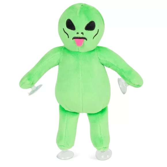 Ripndip Car Accessories | Alien Window Plush Suction Cup Plush Doll Green