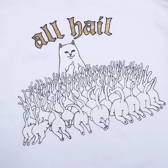 Ripndip Long Sleeve Tees | All Hail L/S White