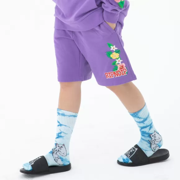 Ripndip Shorts | Aloha Nerm Sweatshorts Lavender