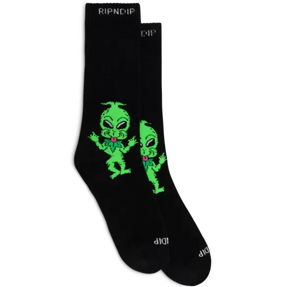 Ripndip Shop All Socks | Bah Humbug Socks Black