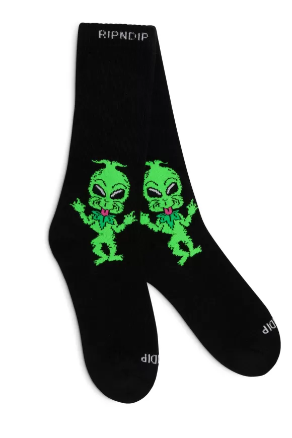 Ripndip Shop All Socks | Bah Humbug Socks Black