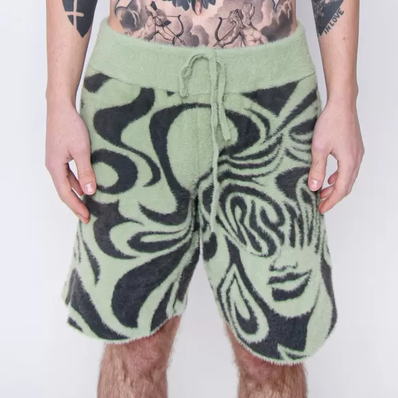 Ripndip Shorts | Beautiful Fomo Mohair Shorts Pistachio