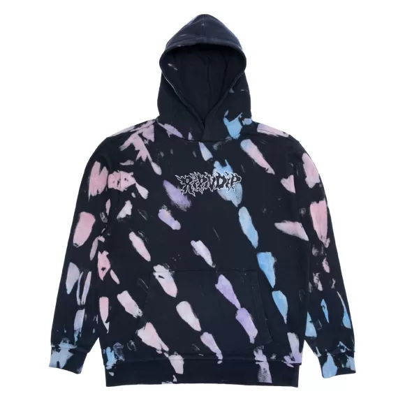 Ripndip Hoodies / Crewnecks | Blaze Hoodie Black/Peach/Purple Tie Dye