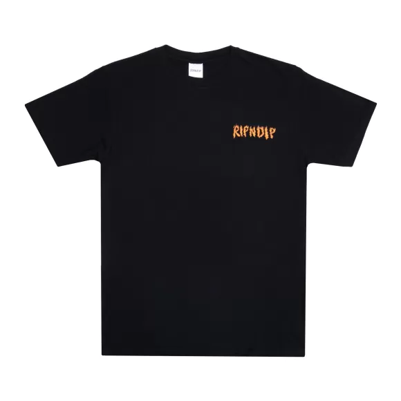 Ripndip Shorts Sleeve Tees | Burn Tee Black