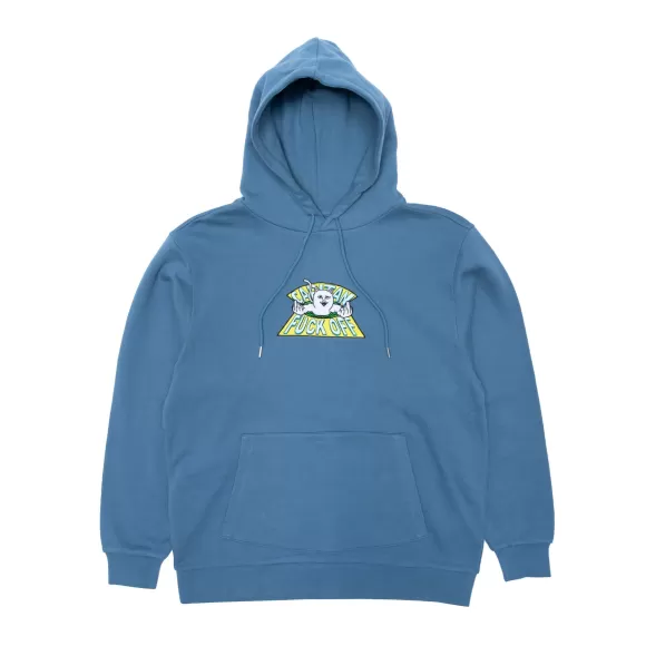 Ripndip Hoodies / Crewnecks | Capitan Fuck Off Embroidered Hoodie Slate