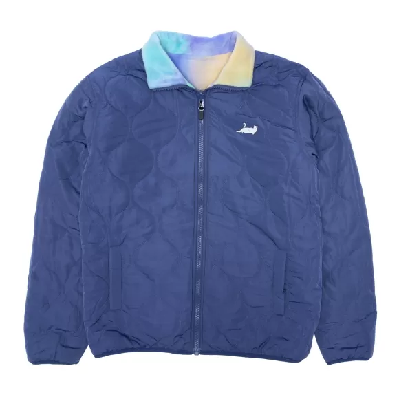 Ripndip Jackets | Castanza Reversible Brushed Fleece Quilted Jacket Purple