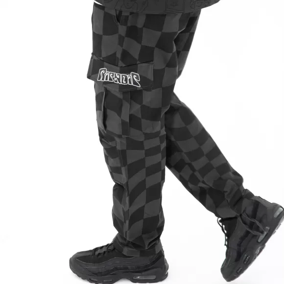 Ripndip Pants | Checked Cargo Pants Black/Charcoal