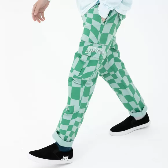 Ripndip Pants | Checked Cargo Pants Olive/Pine