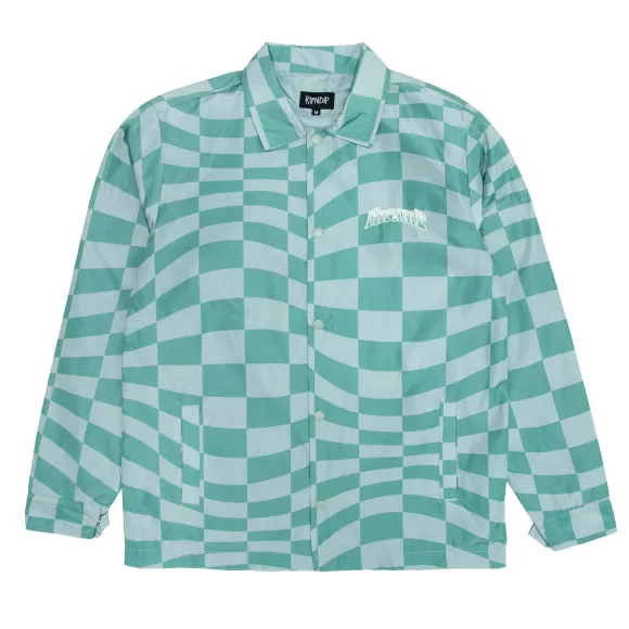 Ripndip Jackets | Checked Coaches Jacket Military Green