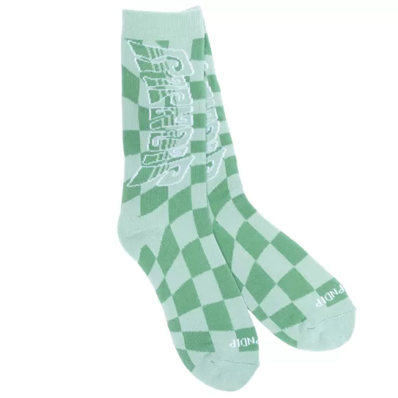 Ripndip Shop All Socks | Checked Socks Olive