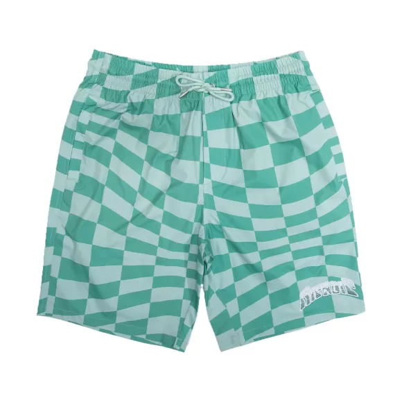 Ripndip Shorts | Checked Swim Shorts Olive/Pine