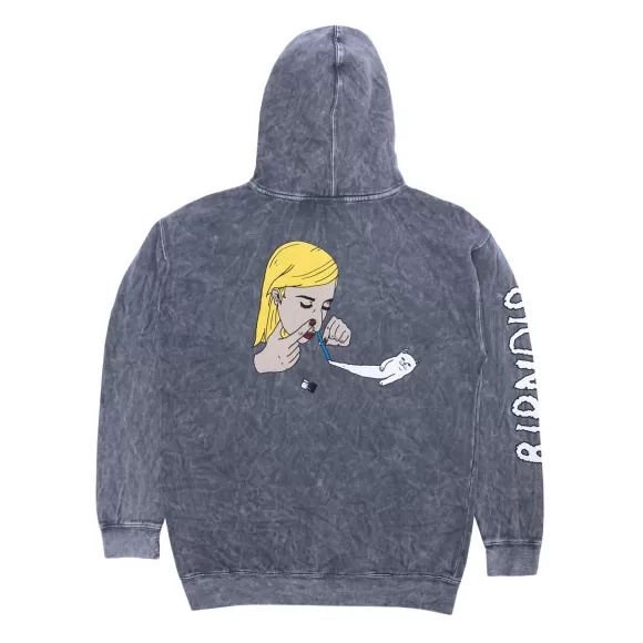 Ripndip Hoodies / Crewnecks | Coco Nermal Hoodie Grey Mineral Wash