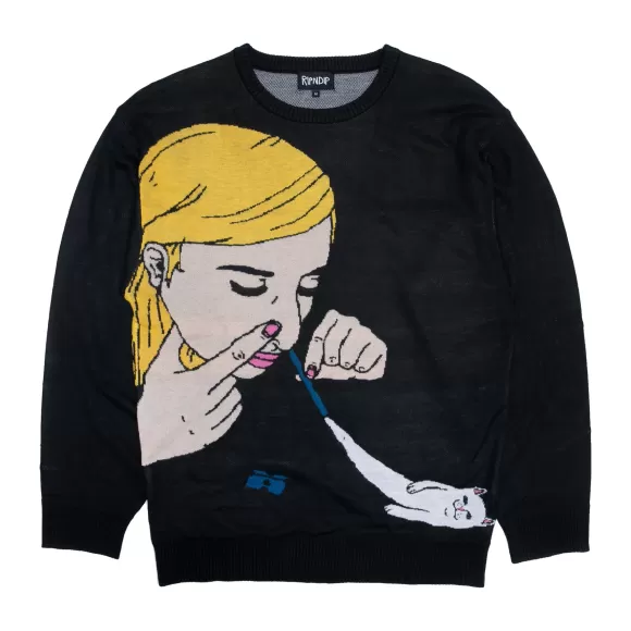 Ripndip Knits / Sweaters | Coconerm Knit Sweater Black