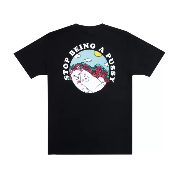 Ripndip Shorts Sleeve Tees | Cuddle Tee Black