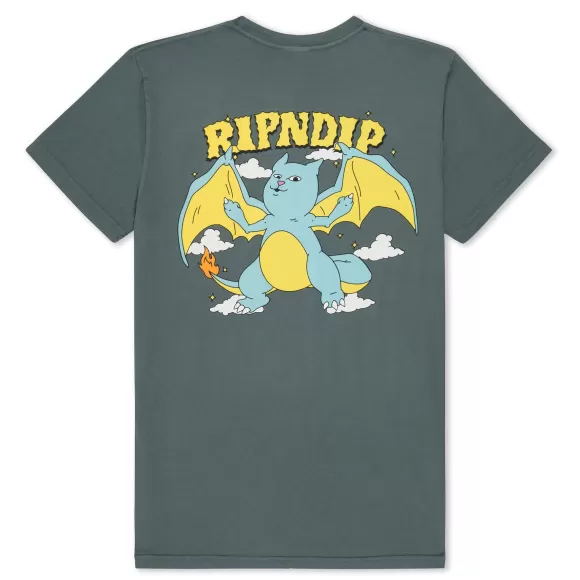 Ripndip Shorts Sleeve Tees | Cuelebre Tee Charcoal