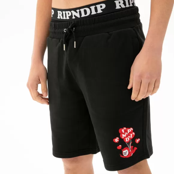 Ripndip Shorts | Cupids Nightmare Sweatshorts Black