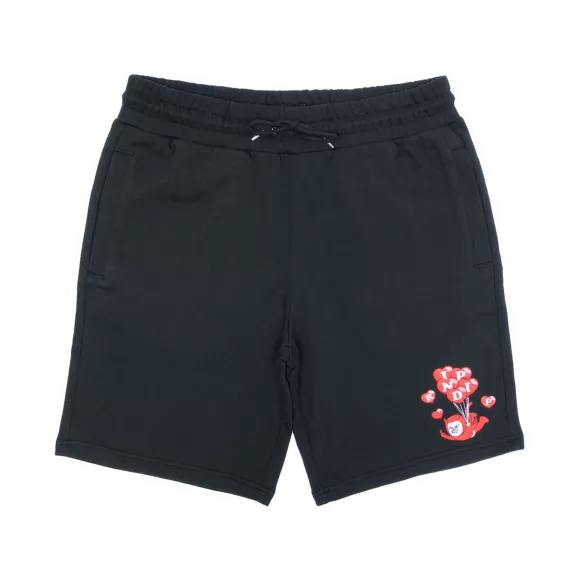 Ripndip Shorts | Cupids Nightmare Sweatshorts Black