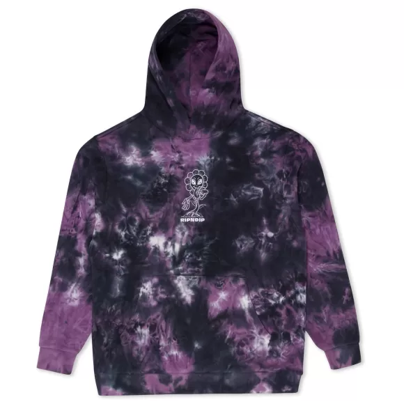 Ripndip Hoodies / Crewnecks | Dance Forever Hoodie Black/Orchid Tie Dye