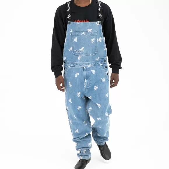 Ripndip Overalls | Dance Party Denim Overalls Medium Wash