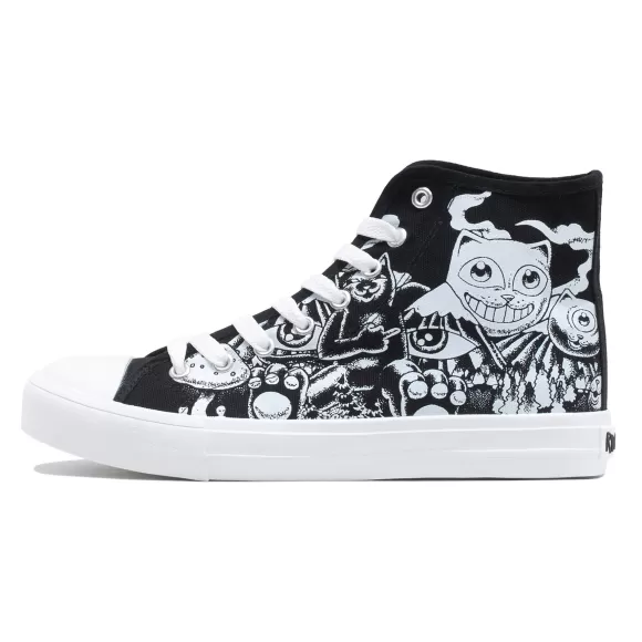 Ripndip Shoes | Dark Twisted Fantasy High Top Shoe Black