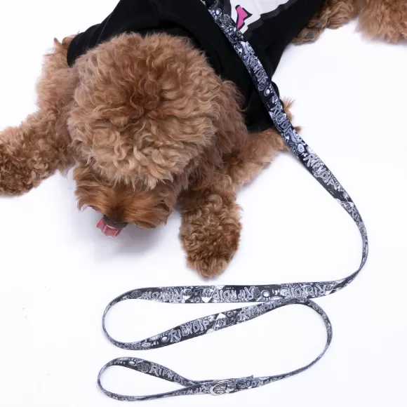 Ripndip Pet Supplies | Dark Twisted Fantasy Pet Leash Black/White