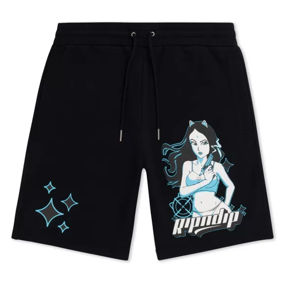 Ripndip Shorts | Desperado Sweatshorts Black