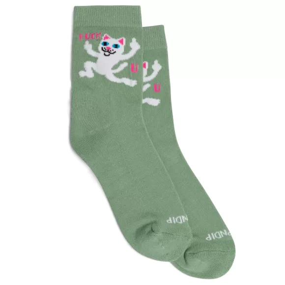 Ripndip Shop All Socks | F U Mid Socks Light Pine