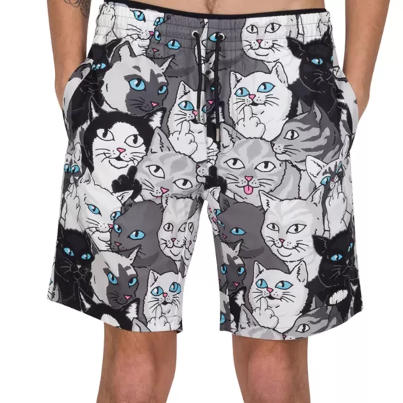 Ripndip Swim Shorts | Family Tree Swim Shorts Black