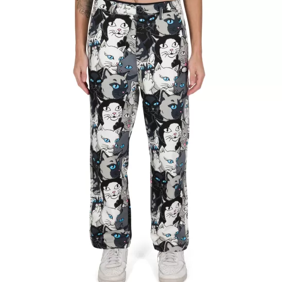 Ripndip Pants | Family Tree Wide Leg Pants Black