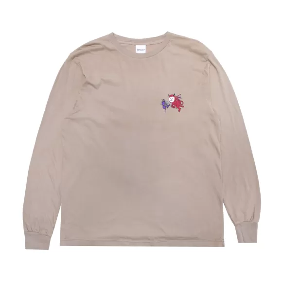 Ripndip Long Sleeve Tees | Fireworld Long Sleeve Almond