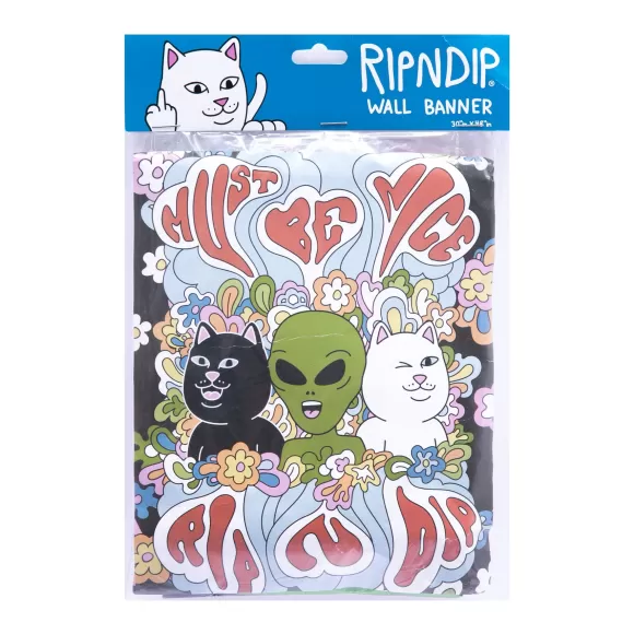 Ripndip Home Goods | Flower Child Banner Black