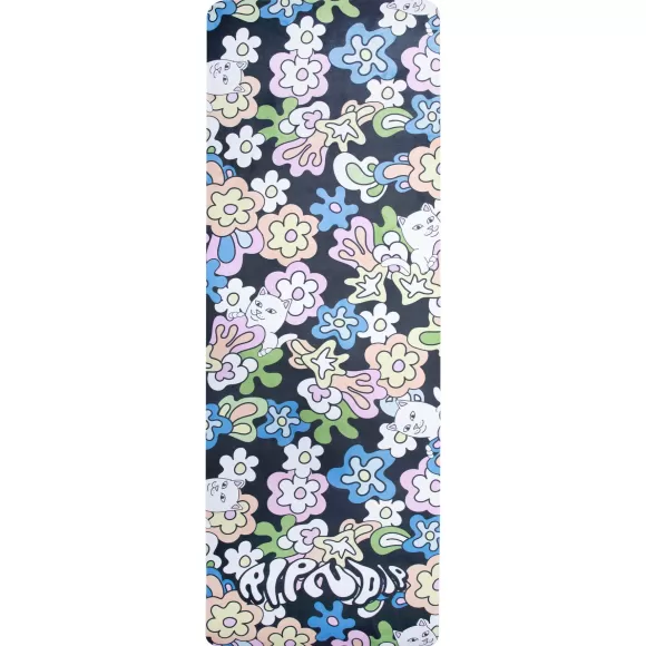 Ripndip Home Goods | Flower Child Yoga Mat Black