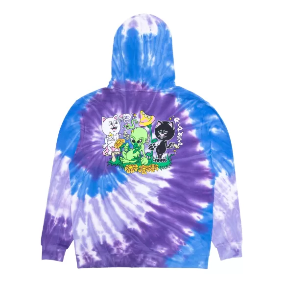 Ripndip Hoodies / Crewnecks | Friday Jr Hoodie Purple/Lilac Spiral Dye