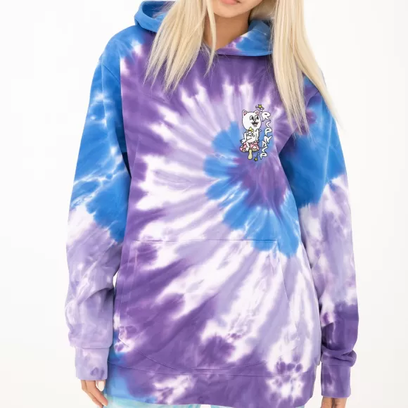 Ripndip Hoodies / Crewnecks | Friday Jr Hoodie Purple/Lilac Spiral Dye