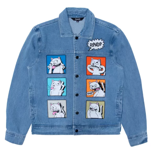 Ripndip Jackets | Frustration Denim Jacket Medium Wash