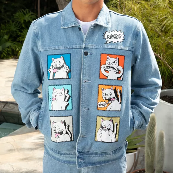 Ripndip Jackets | Frustration Denim Jacket Medium Wash