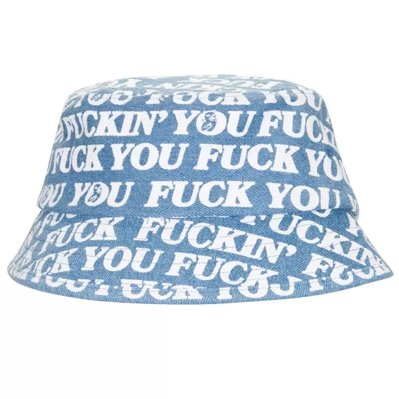 Ripndip Buckets | Fuckin Fuck Bucket Hat Medium Wash