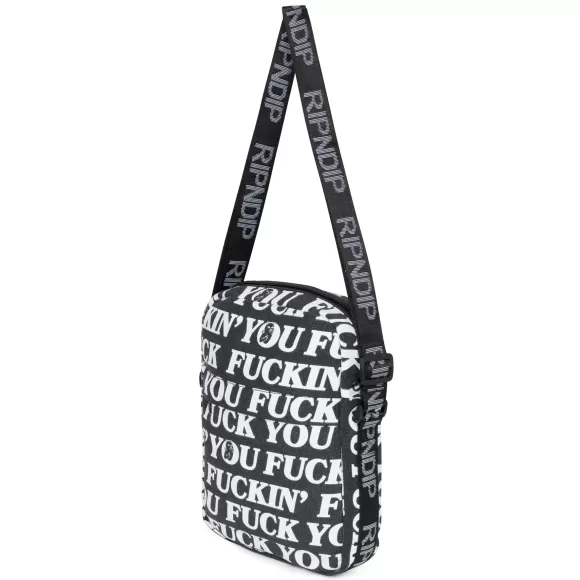 Ripndip Shoulder Bags | Fuckin Fuck Crossbody Bag Black