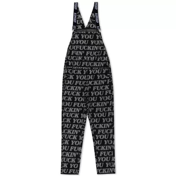 Ripndip Overalls | Fuckin Fuck Denim Overalls Black