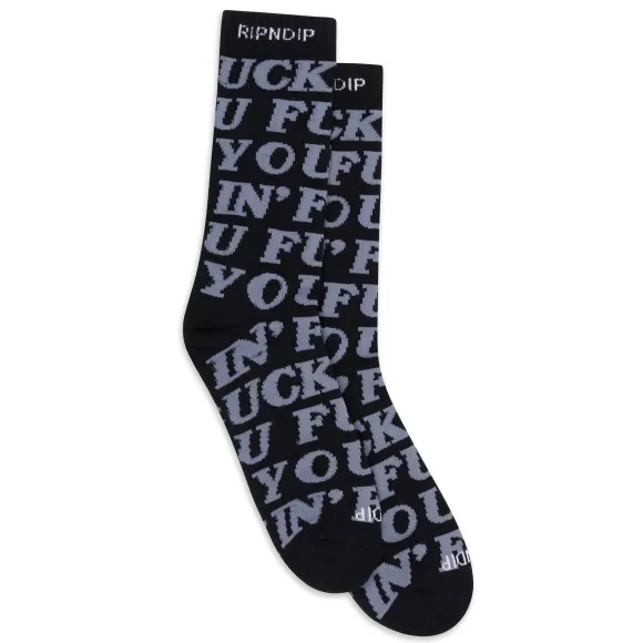 Ripndip Shop All Socks | Fuckin Fuck Socks Black