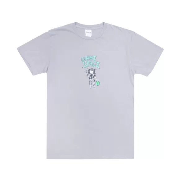 Ripndip Shorts Sleeve Tees | Gimme Space Tee Grey