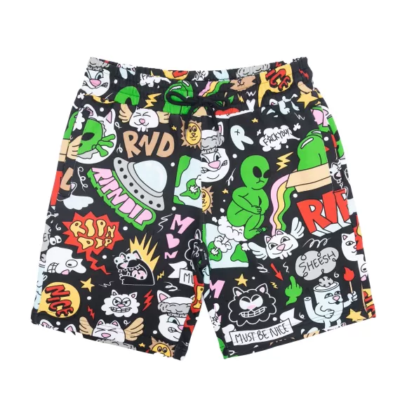 Ripndip Shorts | Good Day Sweatshorts Black