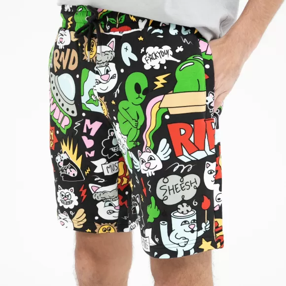 Ripndip Shorts | Good Day Sweatshorts Black