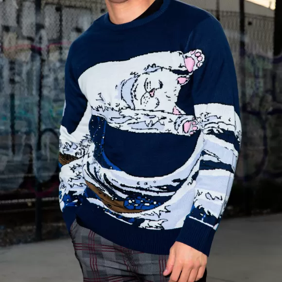 Ripndip Knits / Sweaters | Great Wave Sweater Navy