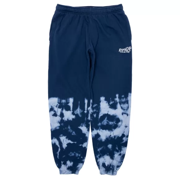 Ripndip Sweats | Great Wave Sweatpants Blue Dye