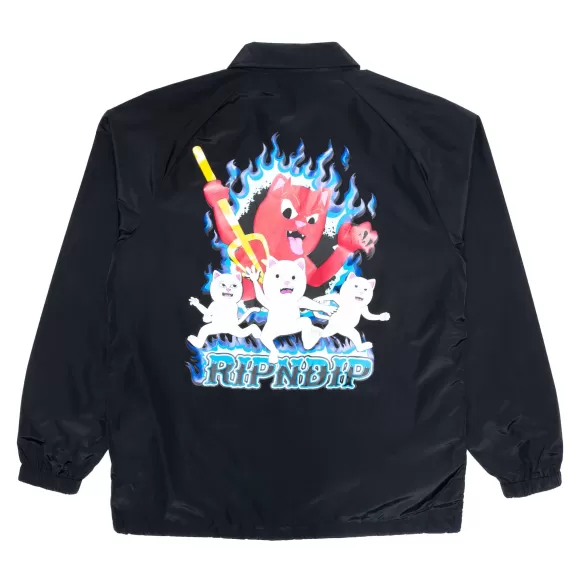 Ripndip Jackets | Hades Coach Jacket Black