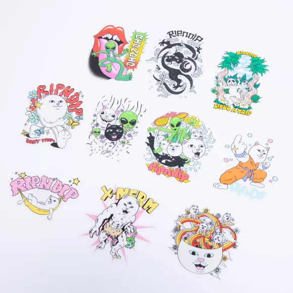 Ripndip Sticker Packs | Happy Lickin Sticker Pack Multi