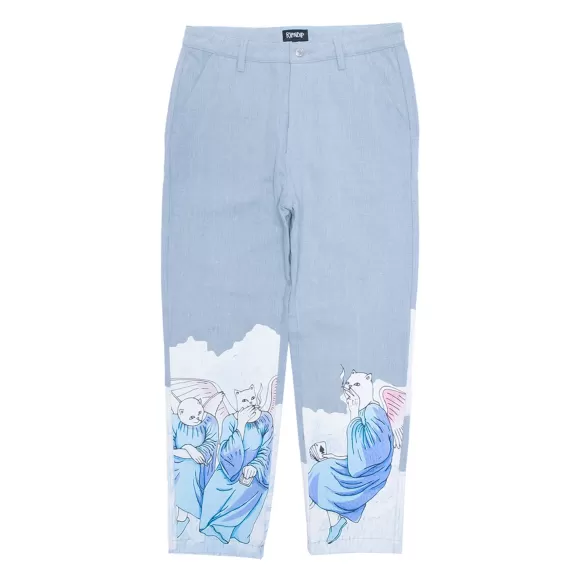 Ripndip Pants | Heaven And Hell Denim Pants Light Wash