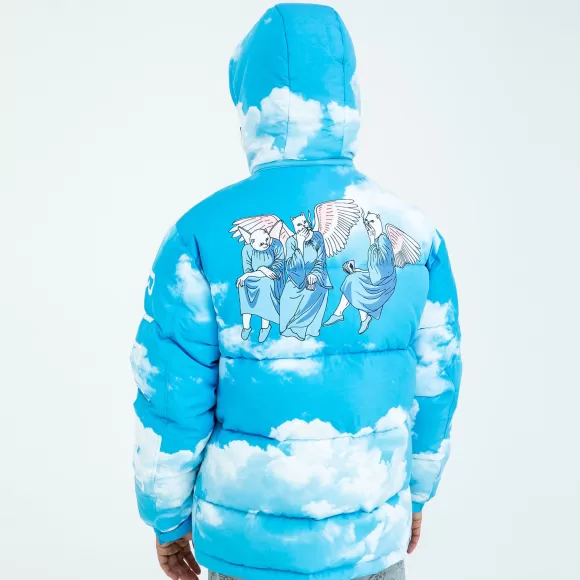 Ripndip Jackets | Heaven And Hell Puffer Jacket Blue